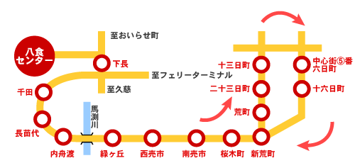 200円バス　マップ