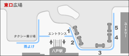 八戸駅　乗り場